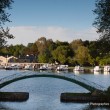 Le petit train touristique de Briare-le-Canal. Traversée par les canaux, Briare est une petite ville, du Loiret, fleurie pleine de charme au bord de la Loire. Epoque prospère où Briare était un important carrefour batelier de la Loire et des canaux mais également un site industriel produisant des perles, des boutons et de la mosaïque… Aujourd’hui les bâtiments témoignent de ce riche passé.