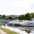 Le petit train touristique de Briare-le-Canal. Traversée par les canaux, Briare est une petite ville, du Loiret, fleurie pleine de charme au bord de la Loire. Epoque prospère où Briare était un important carrefour batelier de la Loire et des canaux mais également un site industriel produisant des perles, des boutons et de la mosaïque… Aujourd’hui les bâtiments témoignent de ce riche passé.